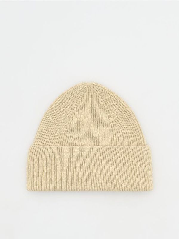 Reserved Reserved - Pamučna kapa beanie - boja kože