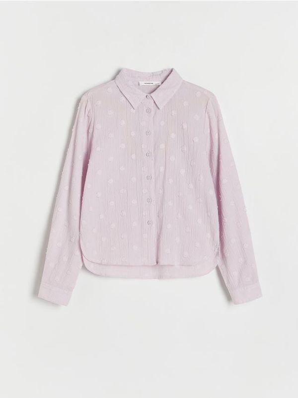 Reserved Reserved - Pamučna košulja - boja lavande