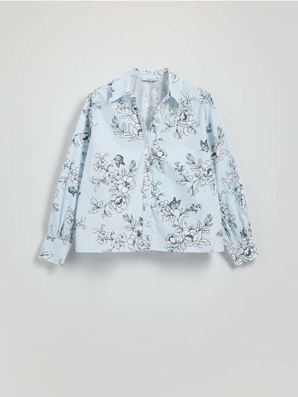 Reserved Reserved - Pamučna košulja s cvjetnim uzorkom - šaren