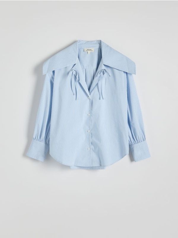 Reserved Reserved - Pamučna košulja s puf rukavima - šaren