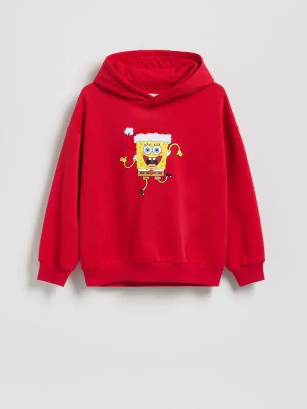 Reserved Reserved - Pamučna SpongeBob majica - crvena