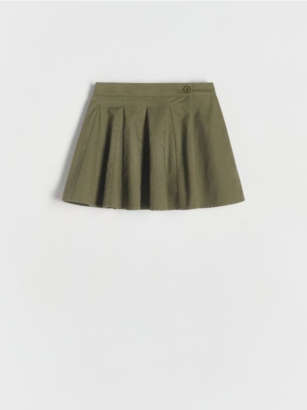 Reserved Reserved - Pamučna suknja - zelena