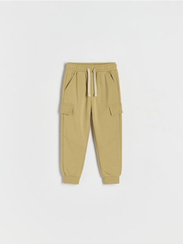 Reserved Reserved - Pamučne hlače - bež