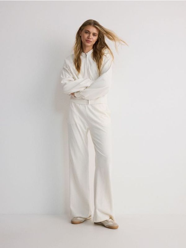 Reserved Reserved - Pamučne hlače - krem