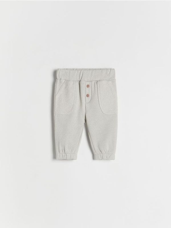 Reserved Reserved - Pamučne hlače - light grey