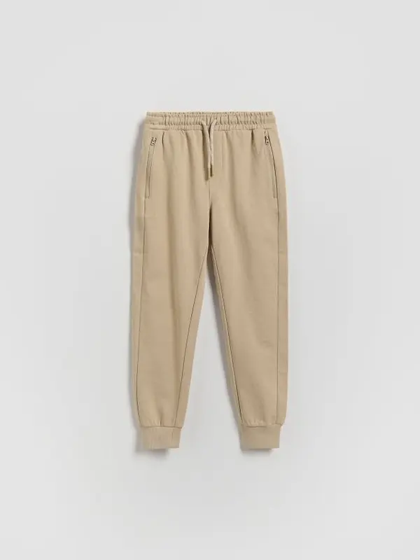 Reserved Reserved - Pamučne jogger hlače - bež