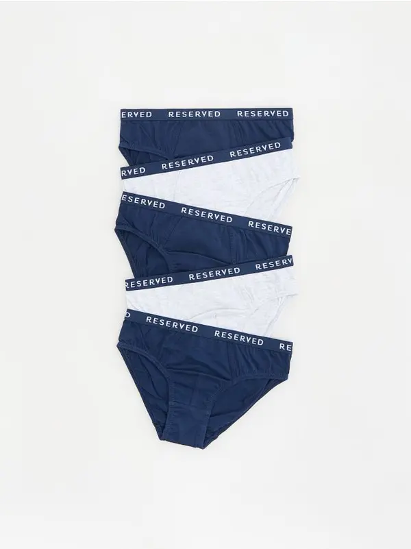 Reserved Reserved - Pamučne slip gaće 5-pack - mornarsko plava
