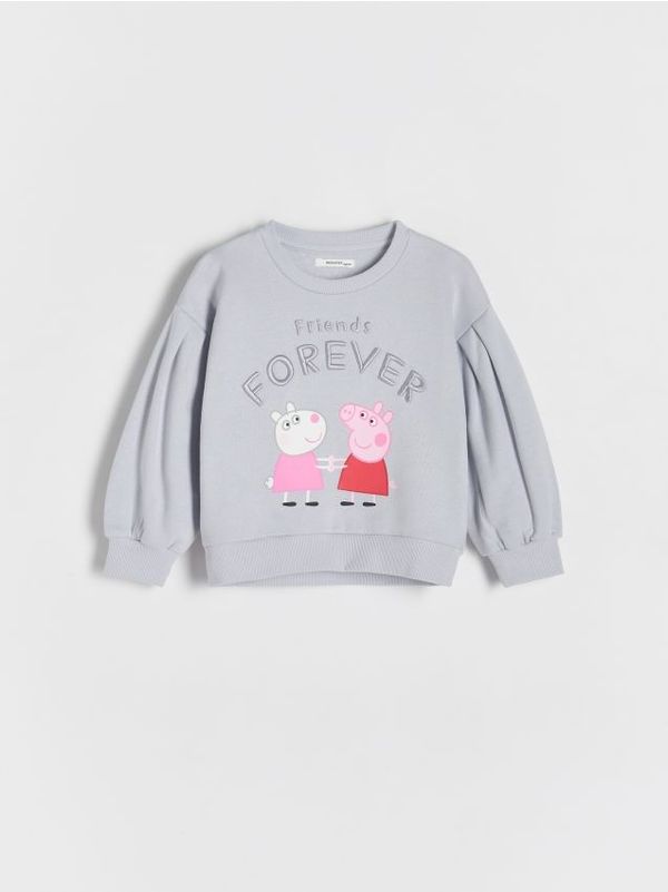 Reserved Reserved - Pamučni gornji dio trenirke Peppa Pig - bljedoplavo