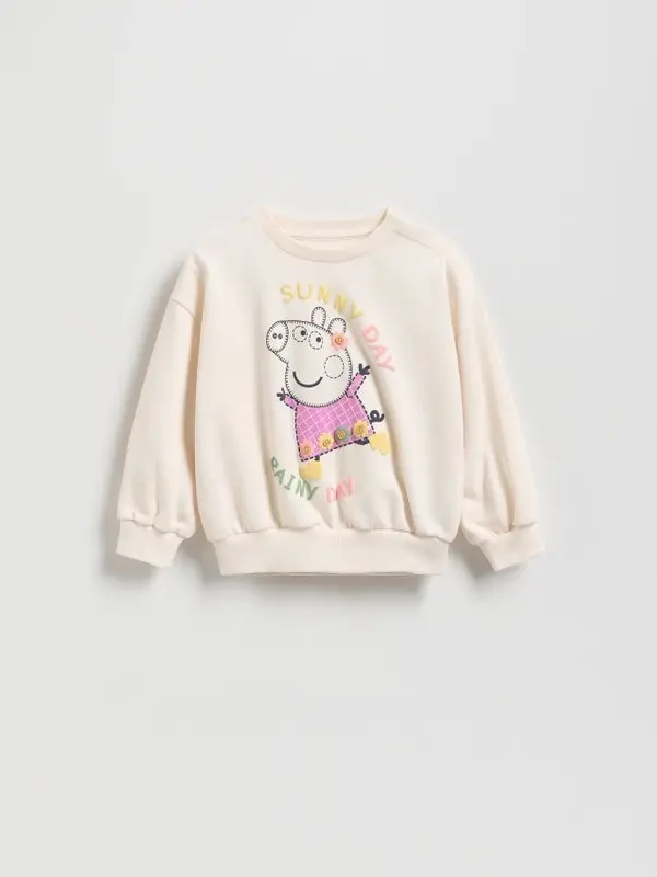Reserved Reserved - Pamučni gornji dio trenirke Peppa Pig - krem