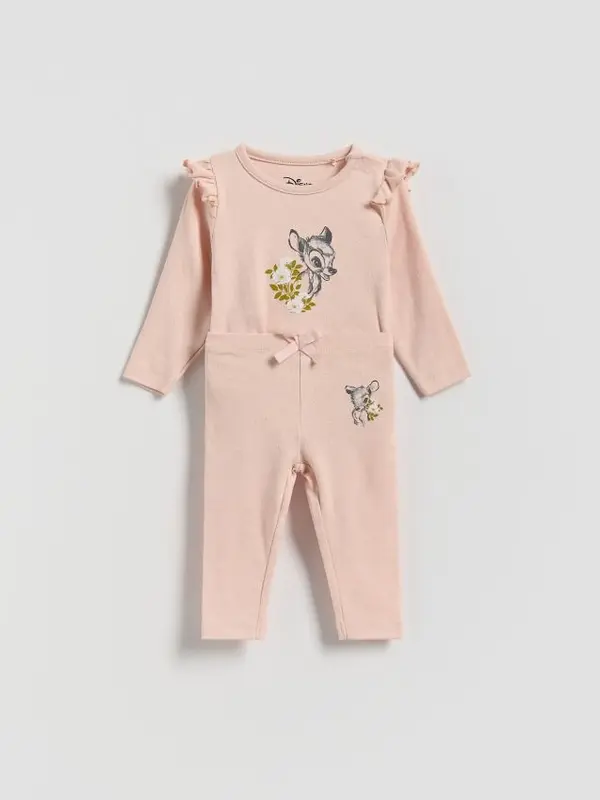 Reserved Reserved - Pamučni komplet Bambi - prljavoroza