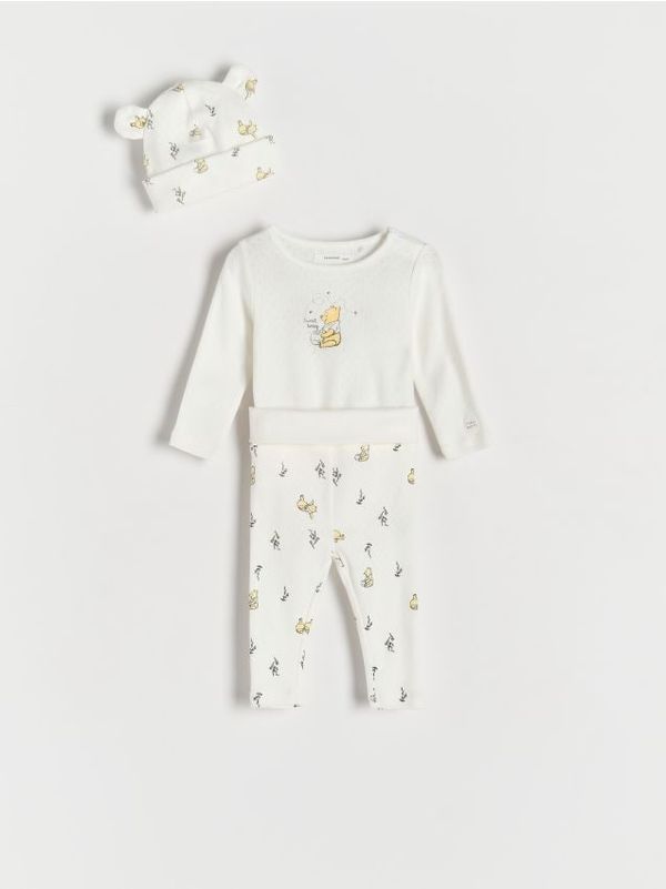 Reserved Reserved - Pamučni komplet Winnie the Pooh - krem