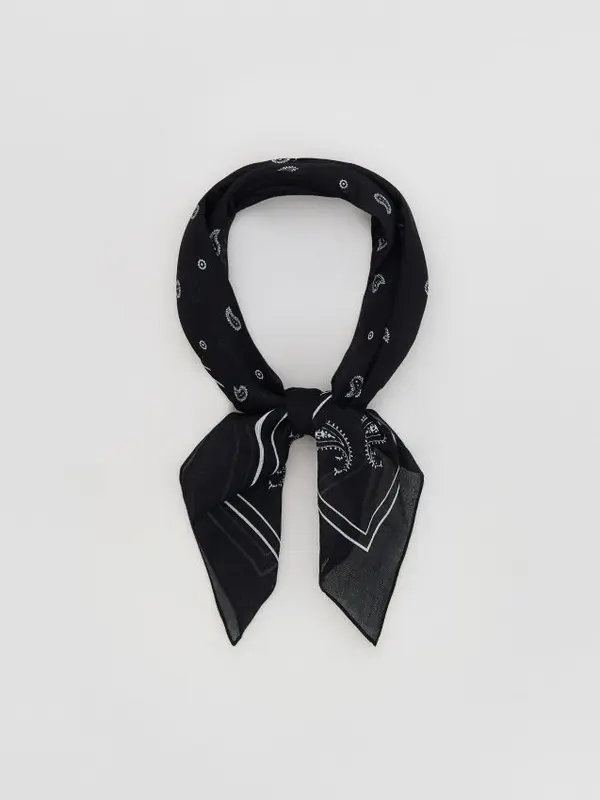 Reserved Reserved - Pamučni šal - crno
