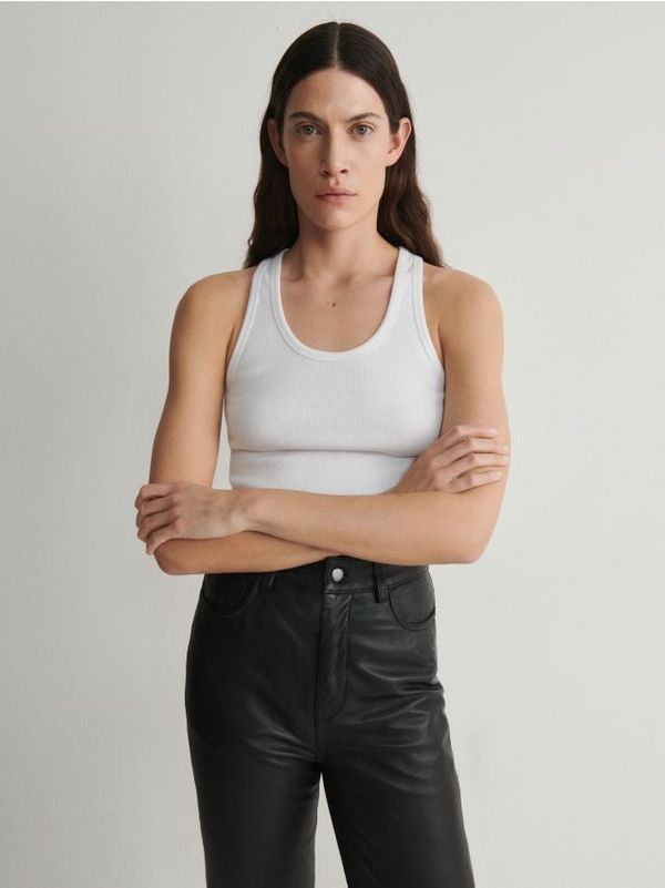 Reserved Reserved - Pamučni top - bijela