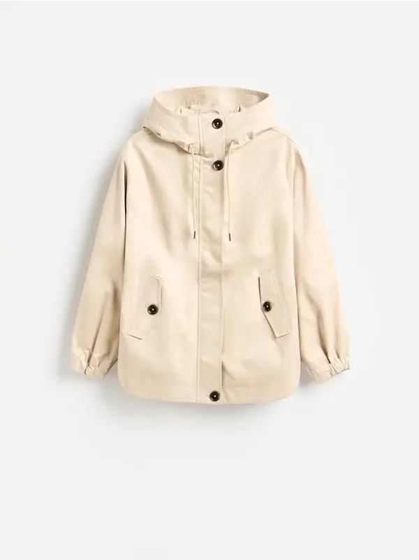 Reserved Reserved - Parka s kapuljačom - bež