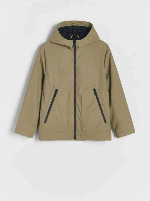 Reserved Reserved - Parka s kapuljačom - smeđezeleno