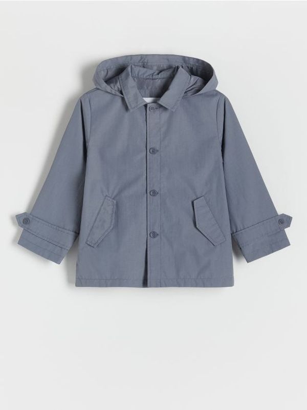 Reserved Reserved - Parka s kapuljačom - steel blue