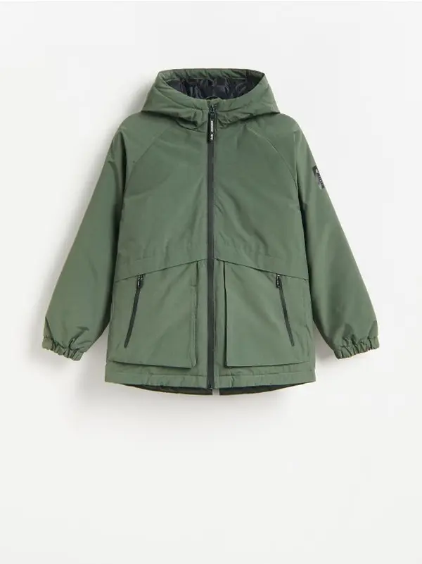 Reserved Reserved - Parka s podstavom - smeđezeleno