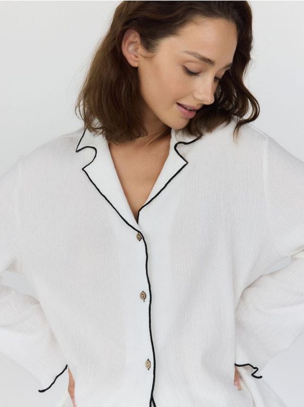 Reserved Reserved - Pidžama top - krem