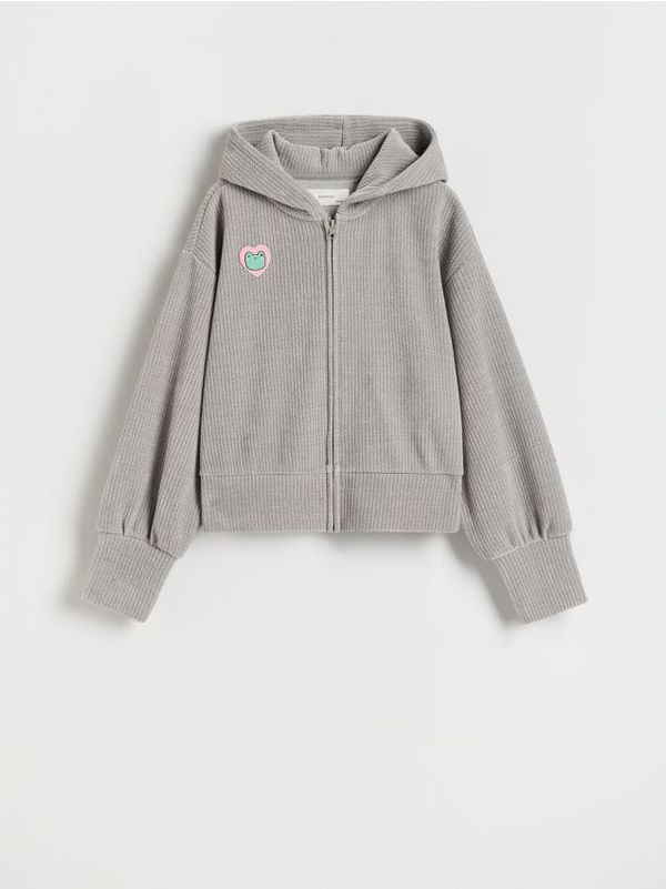 Reserved Reserved - Pletena bluza - light grey