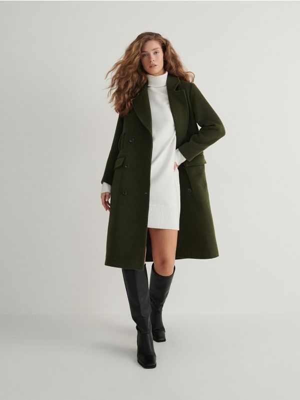 Reserved Reserved - Pletena haljina - krem