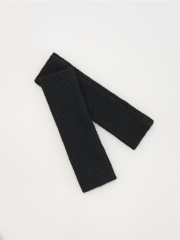 Reserved Reserved - Pletene rukavice bez prstiju - crno