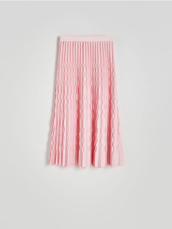 Reserved Reserved - Plisirana maxi suknja - crvena