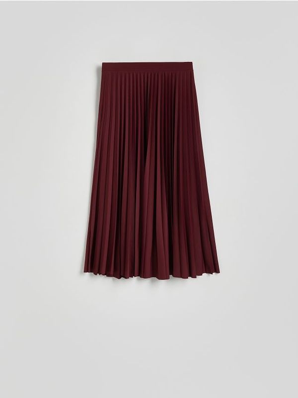 Reserved Reserved - Plisirana midi suknja - boja zumbula