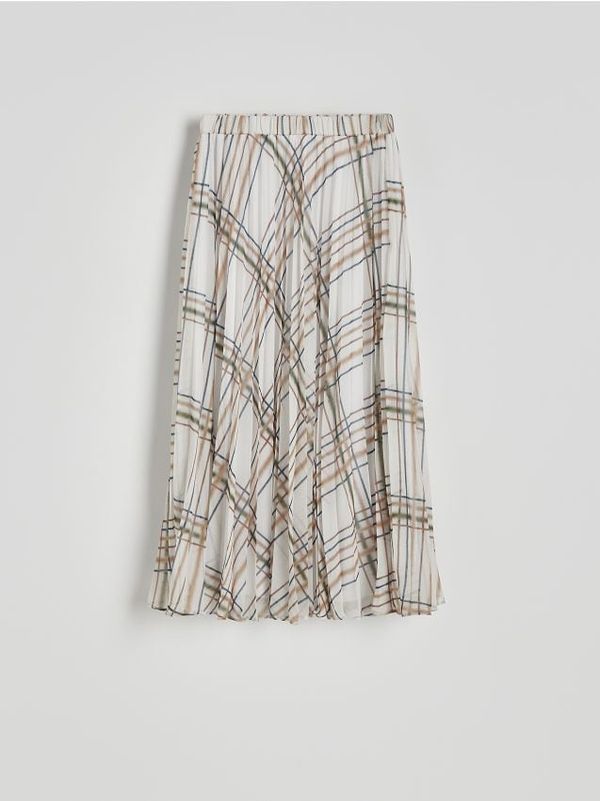 Reserved Reserved - Plisirana midi suknja - šaren