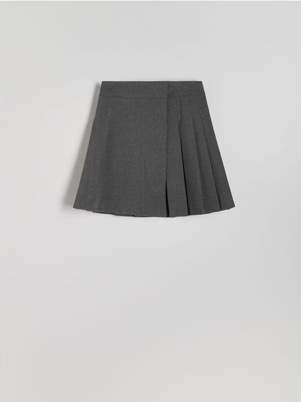 Reserved Reserved - Plisirana mini suknja - boja antracita