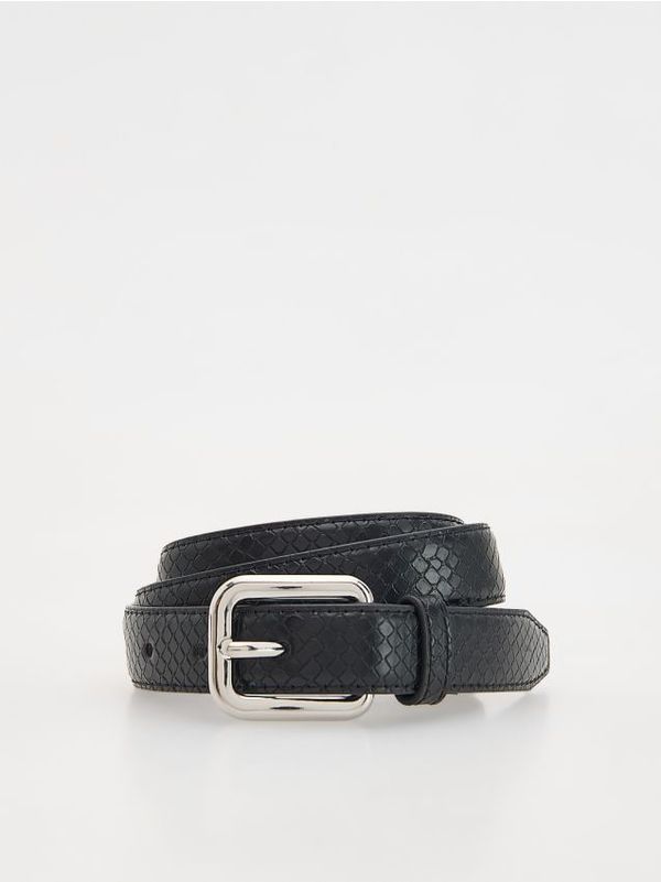 Reserved Reserved - Pojas s kopčom - crno