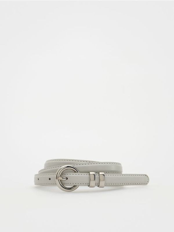 Reserved Reserved - Pojas s kopčom - light grey