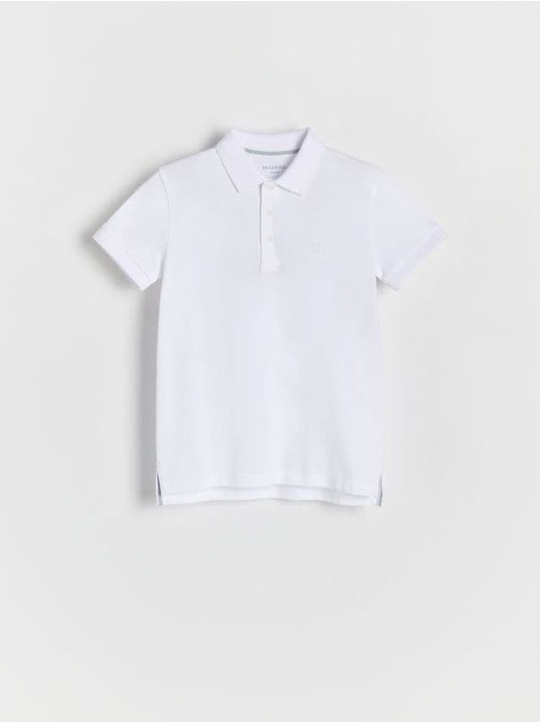 Reserved Reserved - Polo-majica s vezom - bijela