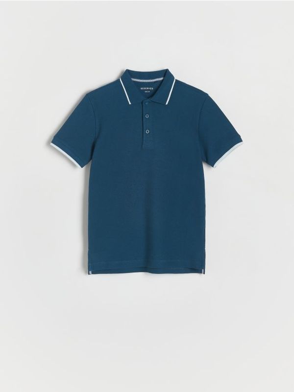 Reserved Reserved - Polo-majica - steel blue