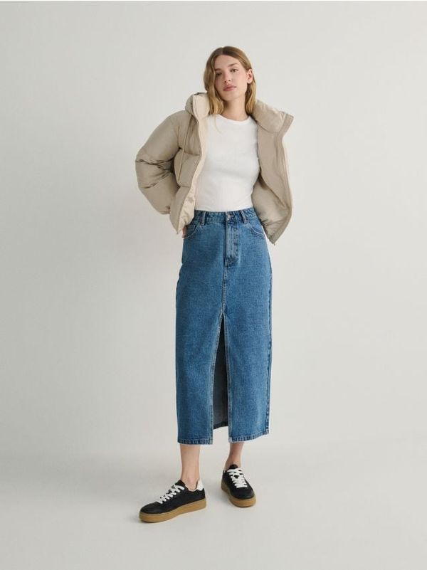 Reserved Reserved - Predimenzionirana jakna s ispunom - boja kože