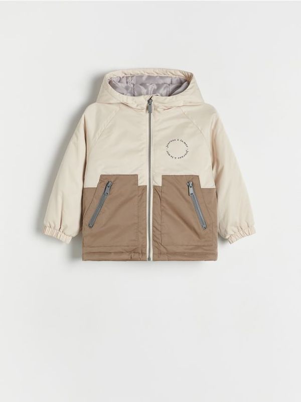 Reserved Reserved - Predimenzionirana jakna s kapuljačom - bež