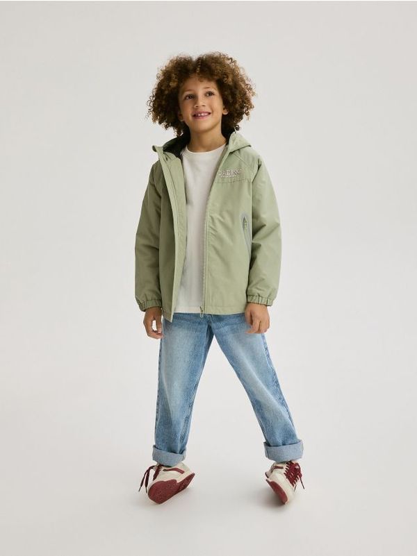 Reserved Reserved - Predimenzionirana jakna s kapuljačom - bljedozeleno