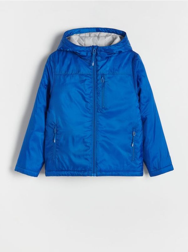 Reserved Reserved - Predimenzionirana jakna s kapuljačom - mornarsko plava