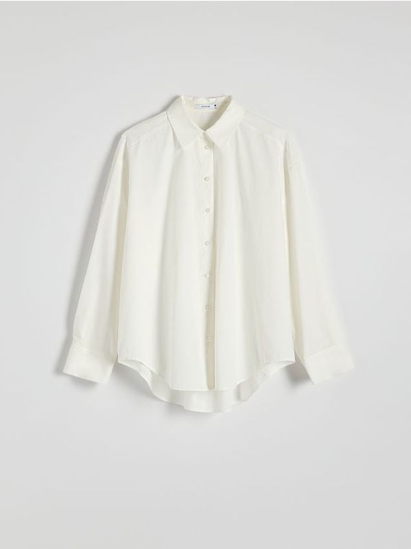 Reserved Reserved - Predimenzionirana košulja - krem