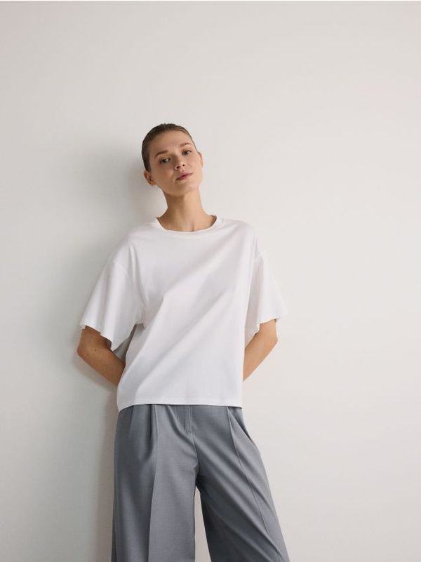 Reserved Reserved - Predimenzionirana majica kratkih rukava - bijela
