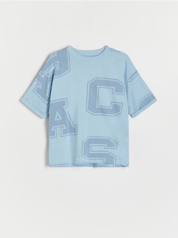 Reserved Reserved - Predimenzionirana majica kratkih rukava - bljedoplavo