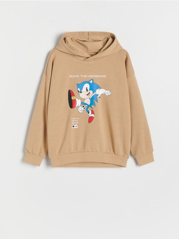 Reserved Reserved - Predimenzionirani gornji dio trenirke s kapuljačom Sonic - bež