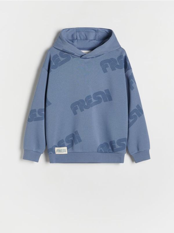 Reserved Reserved - Predimenzionirani gornji dio trenirke s kapuljačom - tirkiz