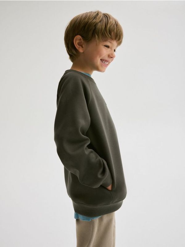 Reserved Reserved - Predimenzionirani gornji dio trenirke - smeđezeleno