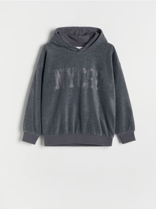 Reserved Reserved - Predimenzionirani gornji dio trenirke - tamnosivo