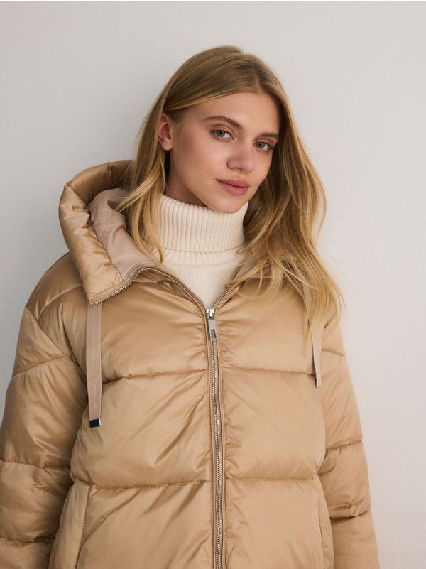 Reserved Reserved - Prošivena jakna - boja kože