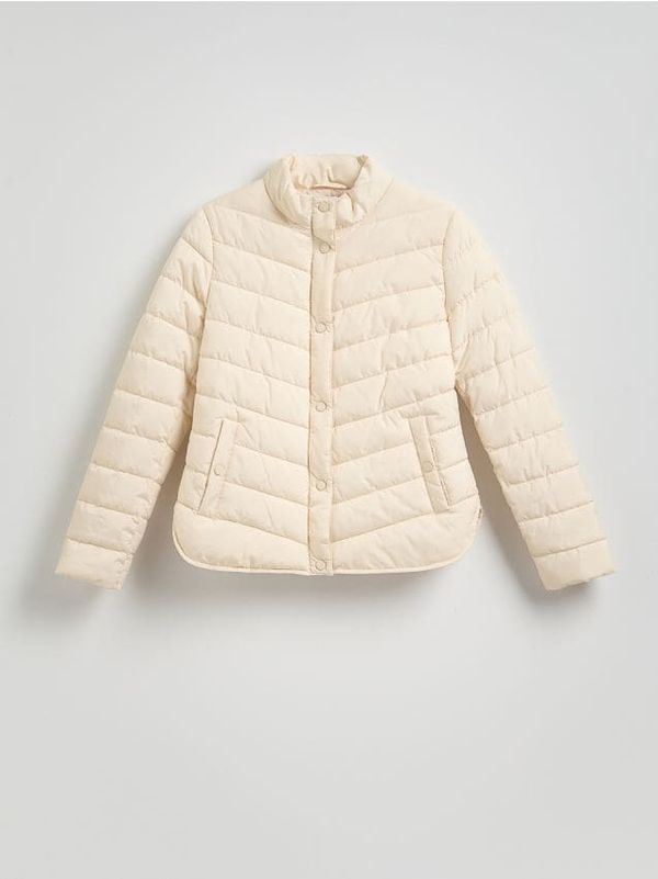 Reserved Reserved - Prošivena jakna - boja kože