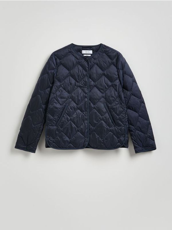 Reserved Reserved - Prošivena jakna s ispunom od paperja - mornarsko plava