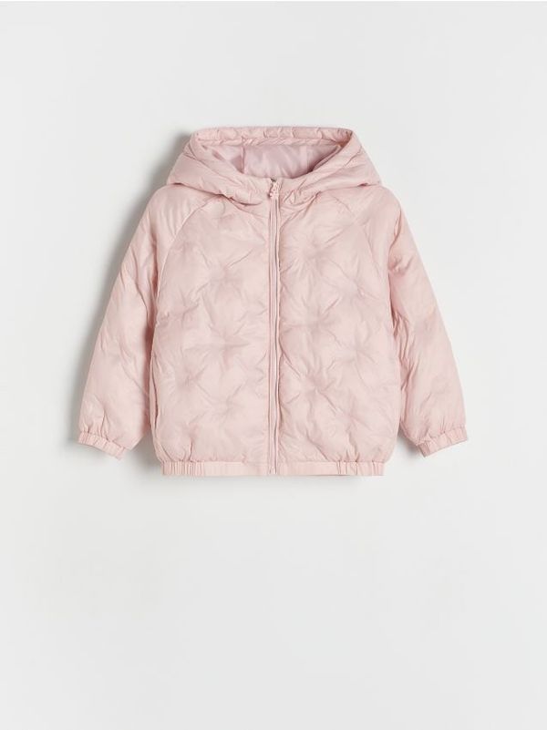 Reserved Reserved - Prošivena jakna s kapuljačom - pastelnoružičasto