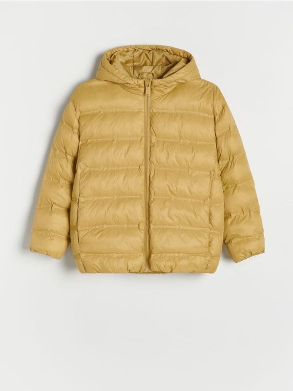 Reserved Reserved - Prošivena jakna s kapuljačom - toplomaslinasto