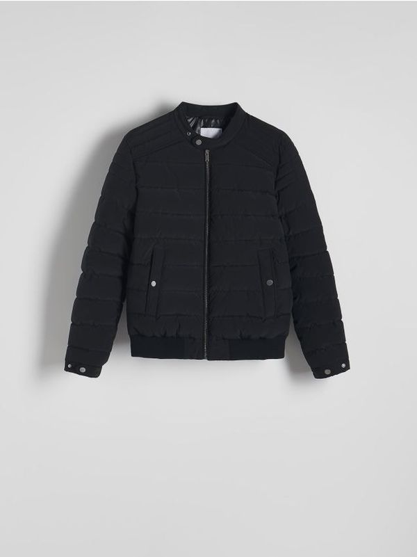 Reserved Reserved - Prošivena jakna s visokim ovratnikom - crno